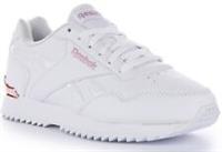 Reebok Glide Ripple Ortholite Lace Up Womens Trainer White Gold UK 2.5 - 7