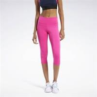 Reebok Womens Workout PP Capri 3/4 Leggings - Pink / Small