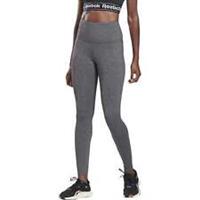 Reebok Lux 2.0 High Rise Womens Training Tights Grey Gym Workout Fitness Ladies - S Regular