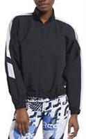 Reebok Woven Full Zip Jacket Womens Black Size UK Small (RefX5)
