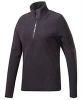 Reebok 1/4 Zip Fleece Pullover Womens Black Size UK XS (RefX7)