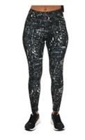 Reebok Workout Ready AOP Printed Leggings Womens Black/Grey Size UK 2XS (RefX26