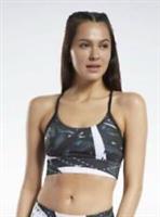 Reebok Workout AOP Sports Bra Womens Black/White Size UK Small (RefX27)