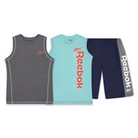 Reebok Kids Dbl Msl St Top and Short Sets - 11-12 Years Regular