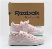 REEBOK CLASSICS CLUB C 85 DIAMOND WOMENS TRAINERS PINK GLITTER RRP £80 AD