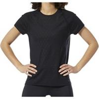 Reebok Smartvent Womens Training Top Black Short Sleeve Gym Breathable T-Shirt