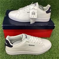 BNWB Men's Reebok Royal Complete CLN White / Navy Blue Trainers. UK 10.5 (130)