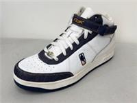 Reebok Mens RBK White-Navy Denim High Top Leather NBA Trainers Size UK 15 Eur 52