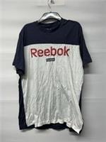Mens Reebok Navy Logo T-Shirt Size XL Brand New - XL Regular