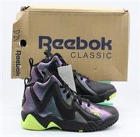 REEBOK KAMIKAZE 2 MID YOUTH TRAINERS IRIDESCENT UK 4.5 EU 36.5 BLACK RRP £100 AD