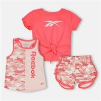 Reebok Kids Camo 3pc Set Baby Top And Short - 3-4 Years Regular