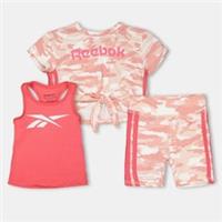 Reebok Kids Camo 3pc Set Baby Top And Short - 3-4 Years Regular