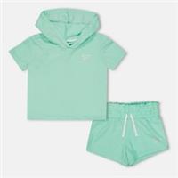 Reebok Kids Hood Shrt Set Top And Short - 9-10 Years Regular