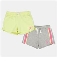 Reebok Kids 2 Pack Shorts Baby Jersey - 3-4 Years Regular