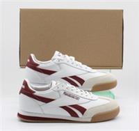 REEBOK MENS CLASSIC TRAINERS WHITE RED UK 6 EU 39 RRP £80 AD