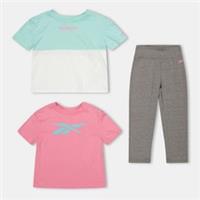 Reebok Kids Black Leg 3pcs Top And Legging Set - 9-10 Years Regular