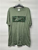 Mens Reebok Green Print T-Shirt Size Large Brand New - L Regular