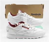 REEBOK CLASSIC LEATHER WOMENS TRAINERS UK 5.5 EU 38.5 WHITE RED GLITTER RRP £70