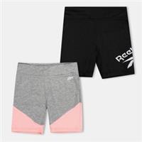 Reebok Kids 2 Pack V Black Sht Fleece Shorts - 18-24 Months Regular
