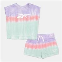 Reebok Kids Tie Dye Baby Top And Short Set - 5-6 Years Regular