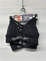 Womens Reebok Black Strappy 2 Pack Bras Size Small Brand New