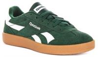 Reebok Smash Edge Low Suede Lace Up Womens Trainer In White Green UK 4 - 4