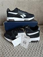 Reebok Glide DMX Trainers Microbubble Womens Running in Black White Grey UK 6