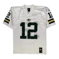 Green Bay Packers Reebok Football Jersey - Medium White Polyester - Medium Regular