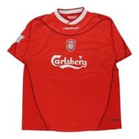 2003 Liverpool Reebok Football Shirt - 2XL Red Polyester - xx-large Regular