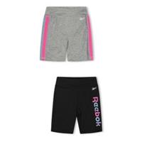 Reebok Kids 2 Pack Rainbow Shrt Jersey Shorts - 7-8 Regular