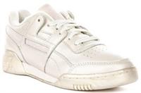 Reebok Workout Plus Classic Lace Up Womens Trainer In Off White UK 4 - 8