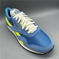 Reebok Classic Nylon Essential Blue Solar Acid Yellow Mens Uk 10 Terraces Casual