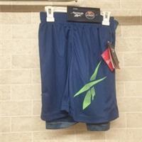 REEBOK KIDS 7-8yrs SPORTS SHORTS BLUE - CG R21