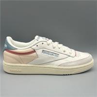 Reebok Club C 85 Chalk White Pink 100201301 Womens Girls Uk 3.5 Trainers Shoes