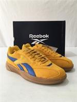 Reebok Hammer Street Trainers Womens Size 4 Suede Gold/Blue/Gum Lace Up Trainers