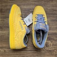 Reebok Club C 85 Tennis Trainers Womens UK Size 6.5 Fur Fluffy Sneakers Yellow
