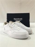 Reebok Court Advance Bold Womens Size 8 Leather White Lace Up Trainers