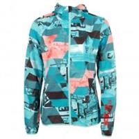 Reebok Womens X Small Playwind OS Photo Print ONE Series Jacket Running Training - XS Regular