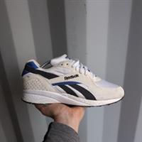 *RARE* UK 10.5 - Reebok Pyro Vintage Mens Trainers White Blue Y2K