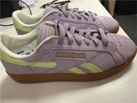 BNWT Ladies REEBOK Club C Grounds Green Purple trainers UK 5.5- CG L55