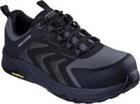 SKETCHERS Mens Slip-Resistant Lace Up Carbon Nano Safety Toe Work Shoes-UK 6-13