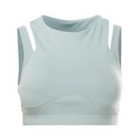 Reebok Womens S Layered Bra Medium Impact Sports Training Fitness Gym Crop Tops - 0-2 (2XS) Regular