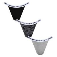 Reebok Womens 3 Pack Shya Briefs Hipster Lightweight - 10 (S) Regular