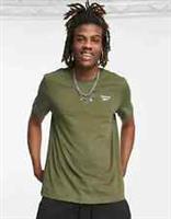REEBOK Mens Small Logo T-Shirt In Khaki-Green SIZE M brand new BNWT HG4444 - M Regular
