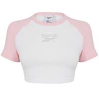 Reebok Womens Cl Sprkle T-Shirt Regular Fit - M Regular