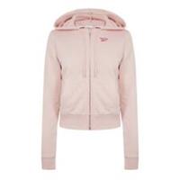 Reebok Womens Frnch Trry Fz Zip Hoodie Hooded Top - 4-6 Regular