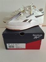 reebok men's club C revenge sneaker, chalk/brown uk size 5.5