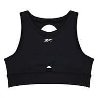 Reebok Womens Studio Beyond The Sweat Crop Top Medium Impact Sports Bra Training - XS Regular