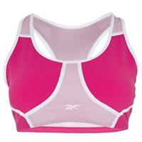 Reebok Womens Lux Racer Colorblocked Padded Bra Medium Impact Sports Training - 4-6 Regular