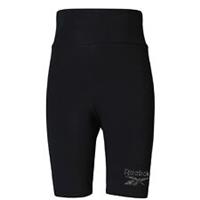 Reebok Womens Cl Sprkl Leggings Activewear Training Sports Bottoms Jersey Shorts - S Regular